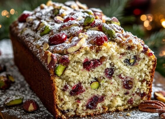 Holiday White Chocolate Cranberry Pecan Pistachio Bread prepared at home with simple ingredients and clear steps.