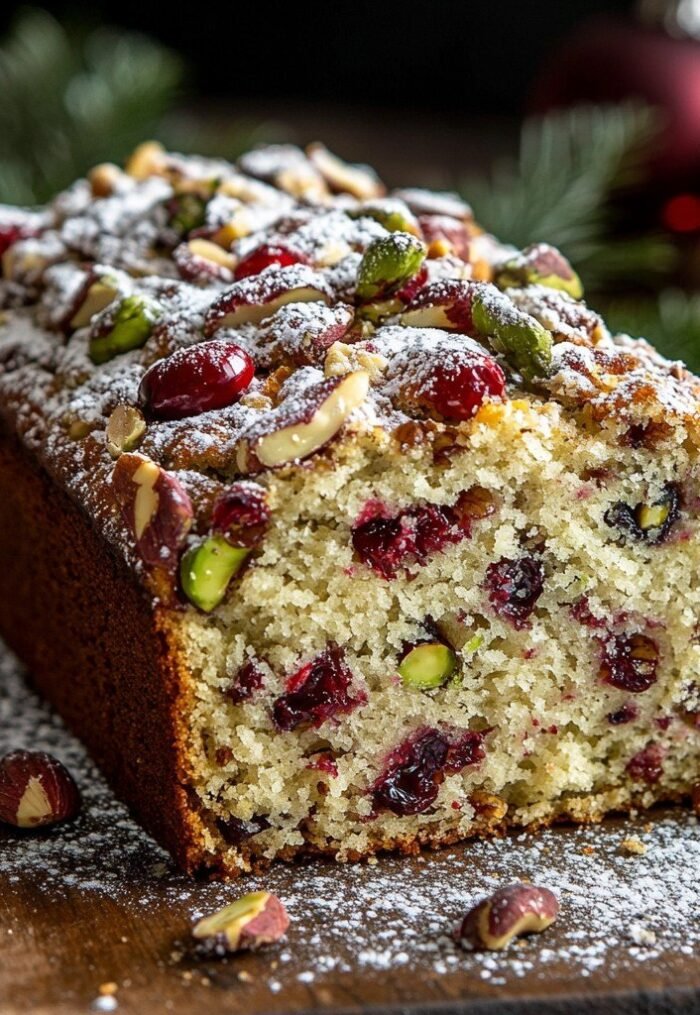Holiday White Chocolate Cranberry Pecan Pistachio Bread prepared at home with simple ingredients and clear steps.