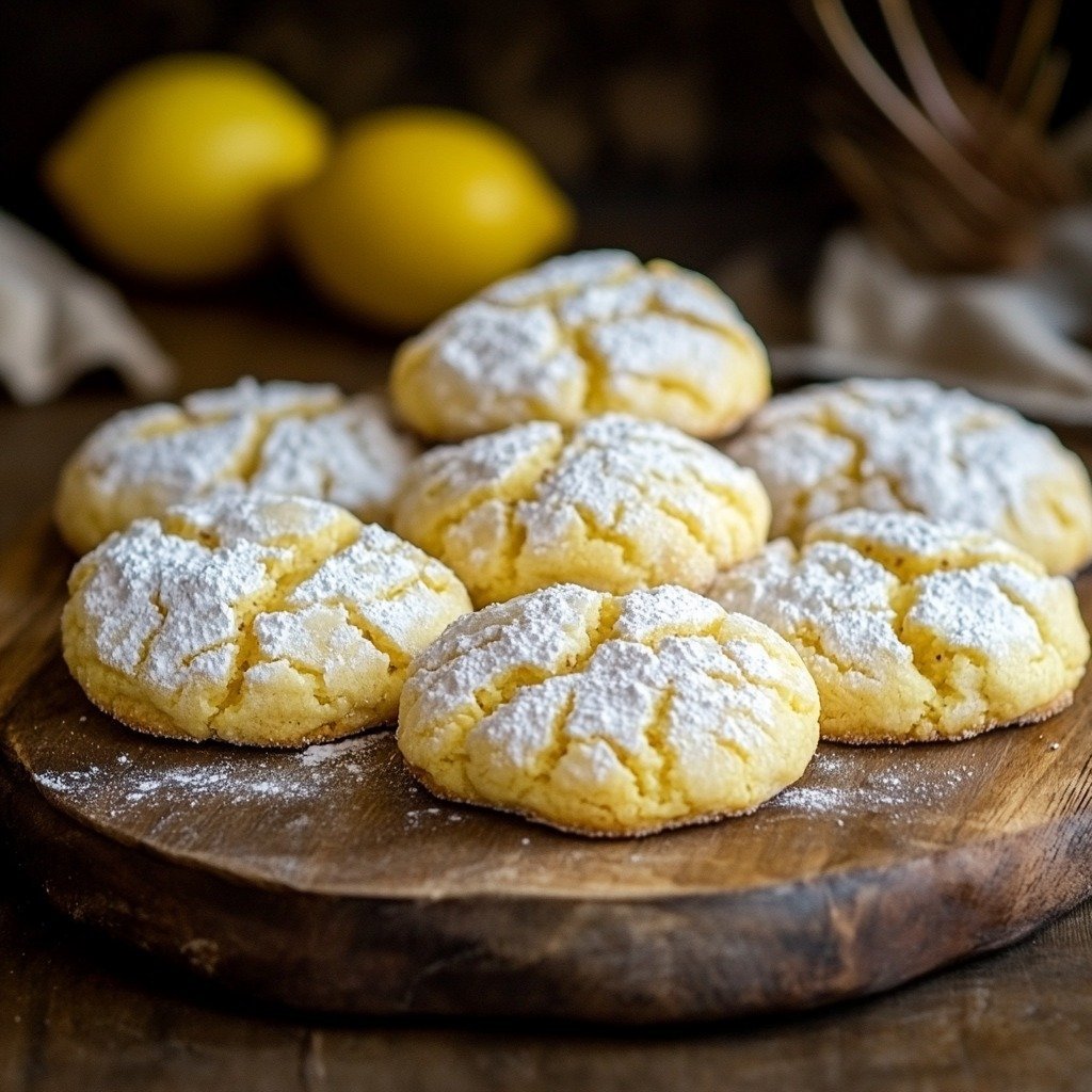 Lemon Crinkle Cookies