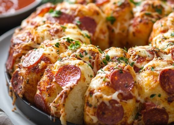 Pizza Monkey Bread | A Fun and Cheesy Twist on Pizza prepared at home with simple ingredients and clear steps.