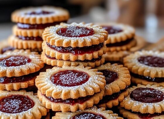 Raspberry Linzer Cookies prepared at home with simple ingredients and clear steps.