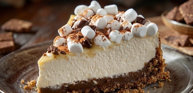 S'mores Cheesecake – A Decadent Twist on the Campfire Classic prepared at home with simple ingredients and clear steps.