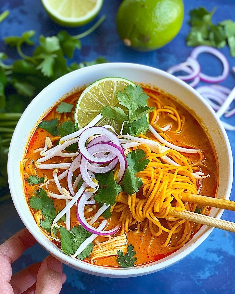 Thai Coconut Curry Noodle Soup Recipe