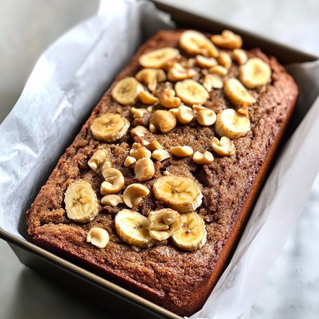 Cashew Banana Bread Recipe | Nutty and Moist
