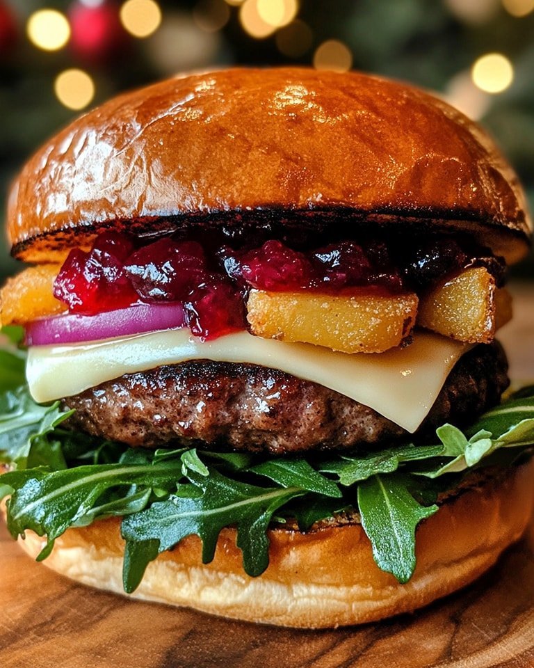Festive Christmas Burger