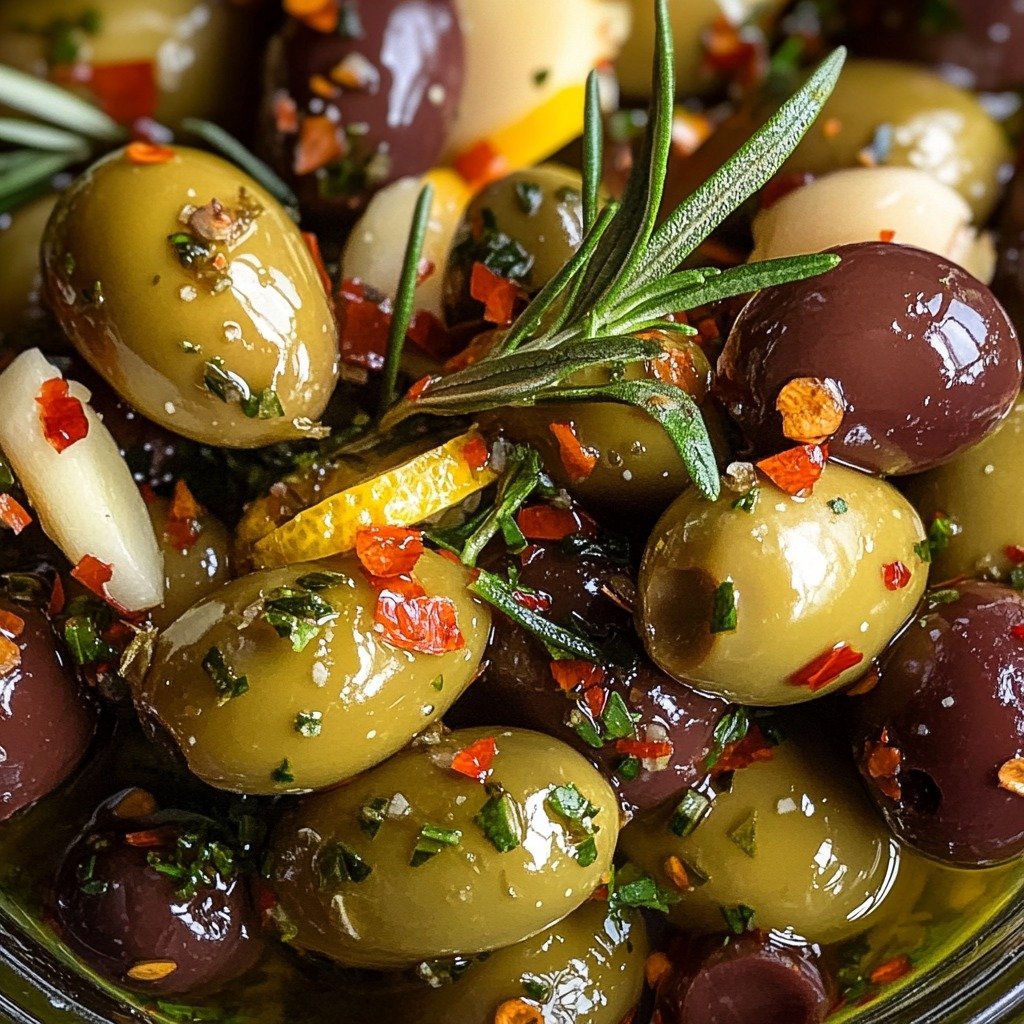 Homemade Marinated Olives