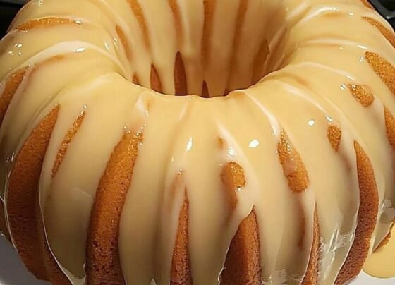 Vanilla Buttermilk Pound Cake with Cream Cheese Glaze prepared at home with simple ingredients and clear steps.