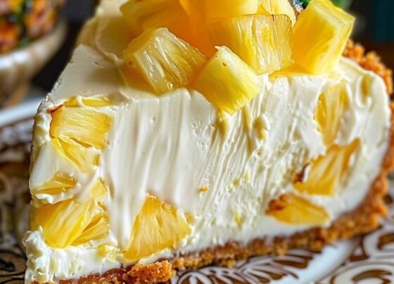Refreshing Pineapple Mousse Cheesecake prepared at home with simple ingredients and clear steps.
