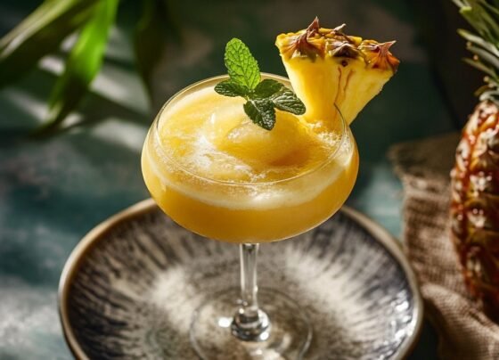 Frozen Pineapple Rum Cocktail – A Tropical Escape in Every Sip prepared at home with simple ingredients and clear steps.