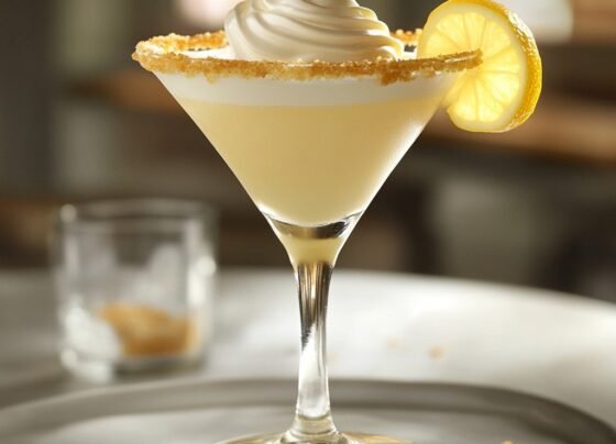 Lemon Meringue Pie Martini – A Decadent Dessert Cocktail prepared at home with simple ingredients and clear steps.