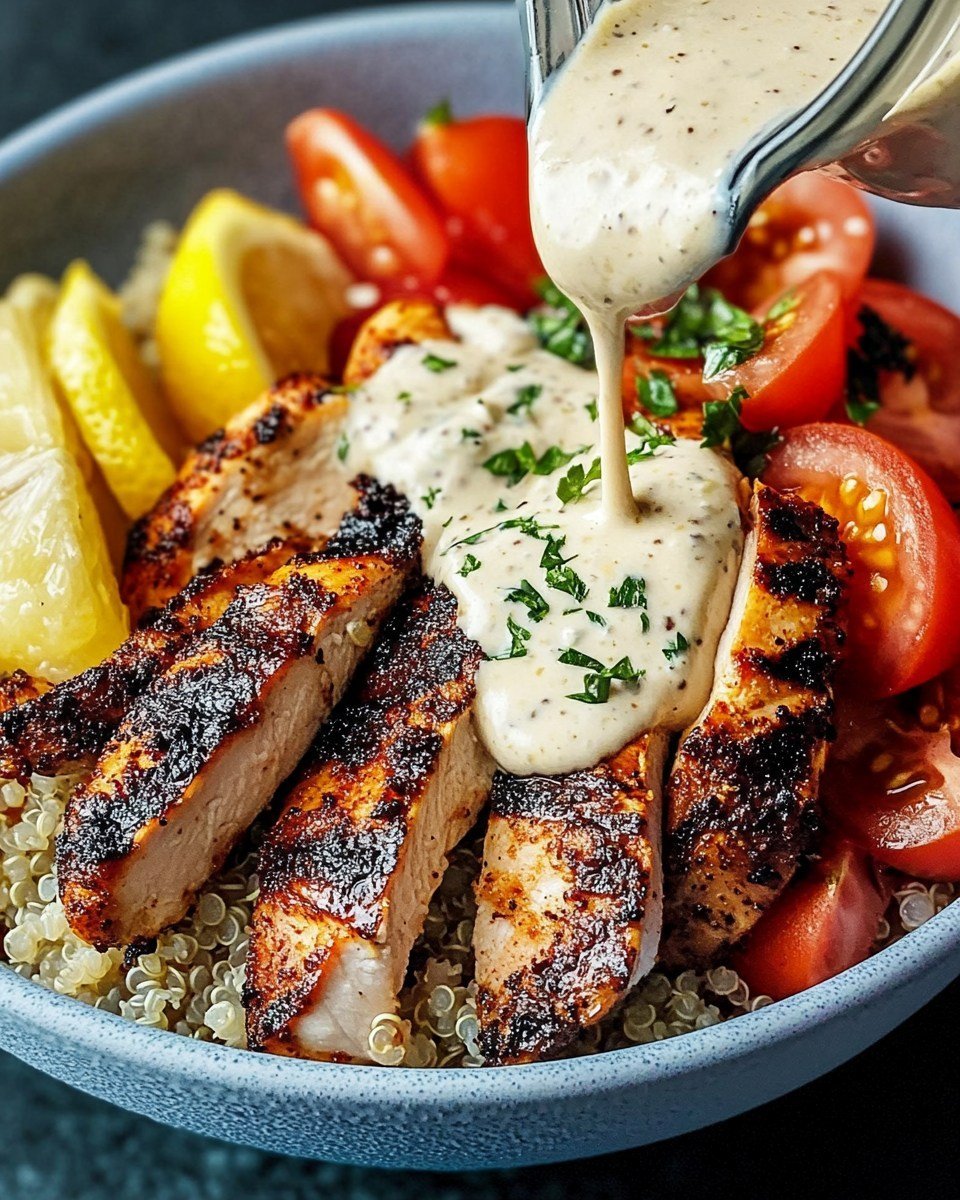 Mediterranean Quinoa Bowls with Lemon-Tahini Dressing