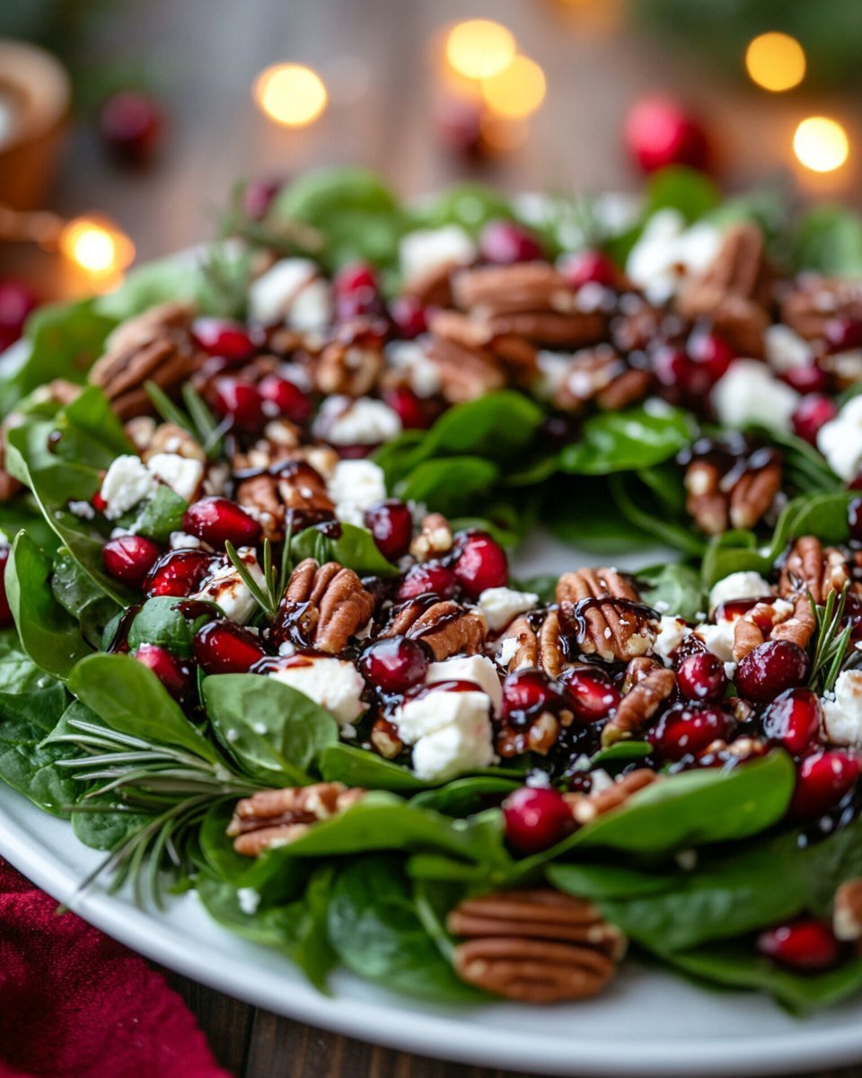 Festive Holiday Wreath Salad