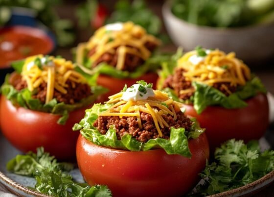Healthy Taco Stuffed Tomatoes | A Fresh and Flavorful Twist on Tacos prepared at home with simple ingredients and clear steps.