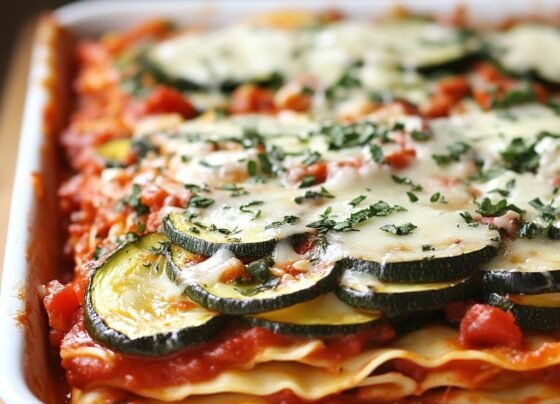 Vegetarian Lasagna Recipe | Hearty and Flavorful prepared at home with simple ingredients and clear steps.