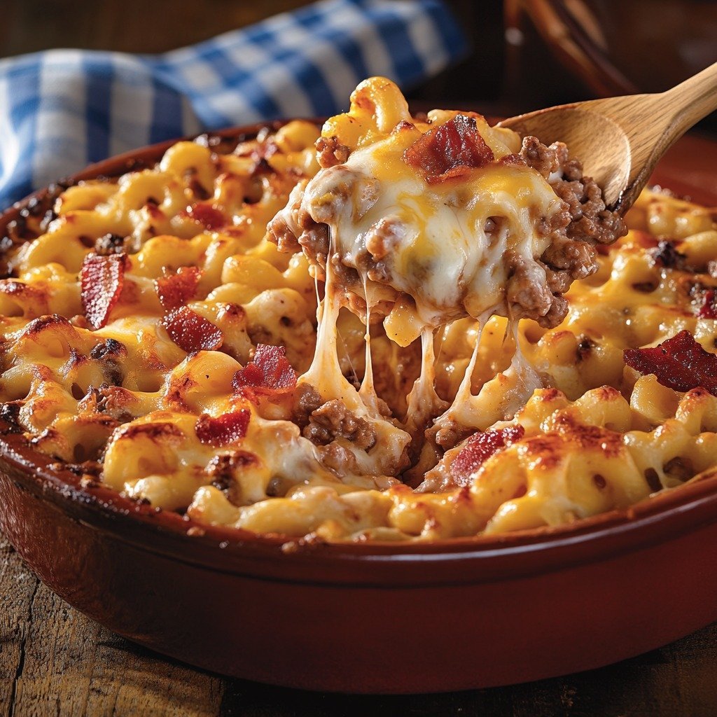 Bacon Cheeseburger Noodle Bake