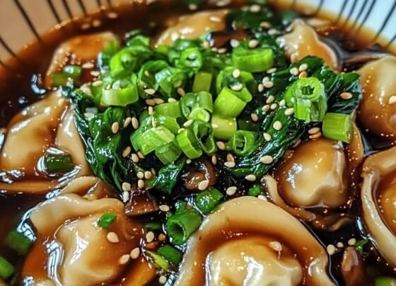 Potsticker Soup with Mushrooms & Bok Choy prepared at home with simple ingredients and clear steps.