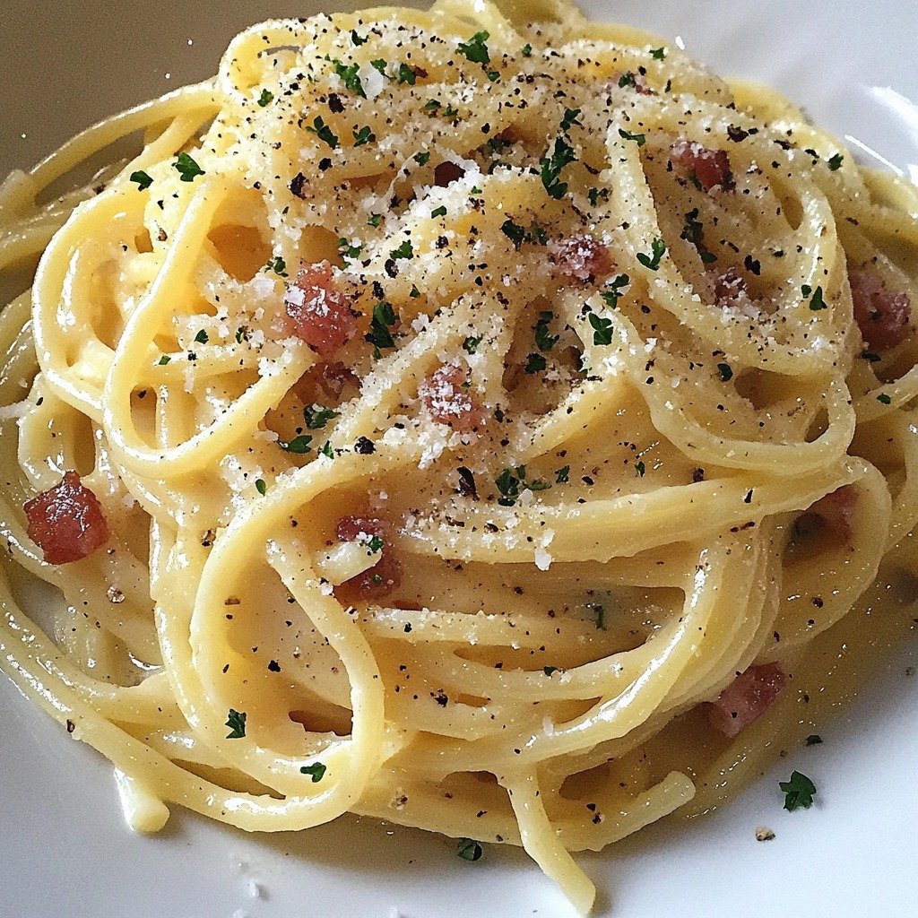 Spaghetti Carbonara Recipe | Creamy and Savory