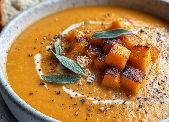 Winter Squash Soup with Sage prepared at home with simple ingredients and clear steps.