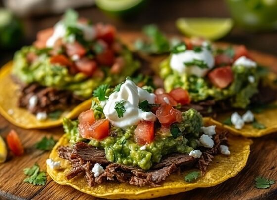 Mexican Tostadas de Beef Carne Asada prepared at home with simple ingredients and clear steps.