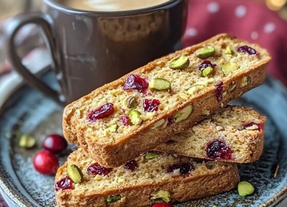 Cranberry Pistachio Biscotti Recipe prepared at home with simple ingredients and clear steps.