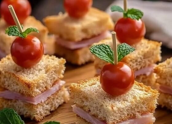 Gourmet Mini Sandwich Skewers prepared at home with simple ingredients and clear steps.