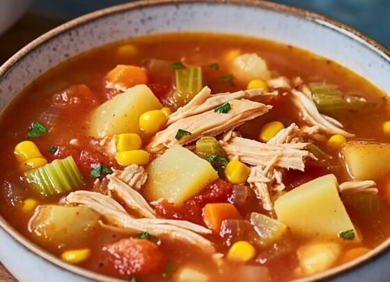 Alabama Chicken Stew is a traditional dish from North Alabama