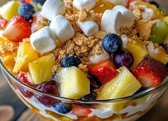 Cheesecake Fruit Salad prepared at home with simple ingredients and clear steps.