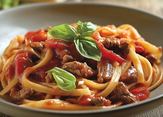 Spaghetti with Marinara Sauce prepared at home with simple ingredients and clear steps.