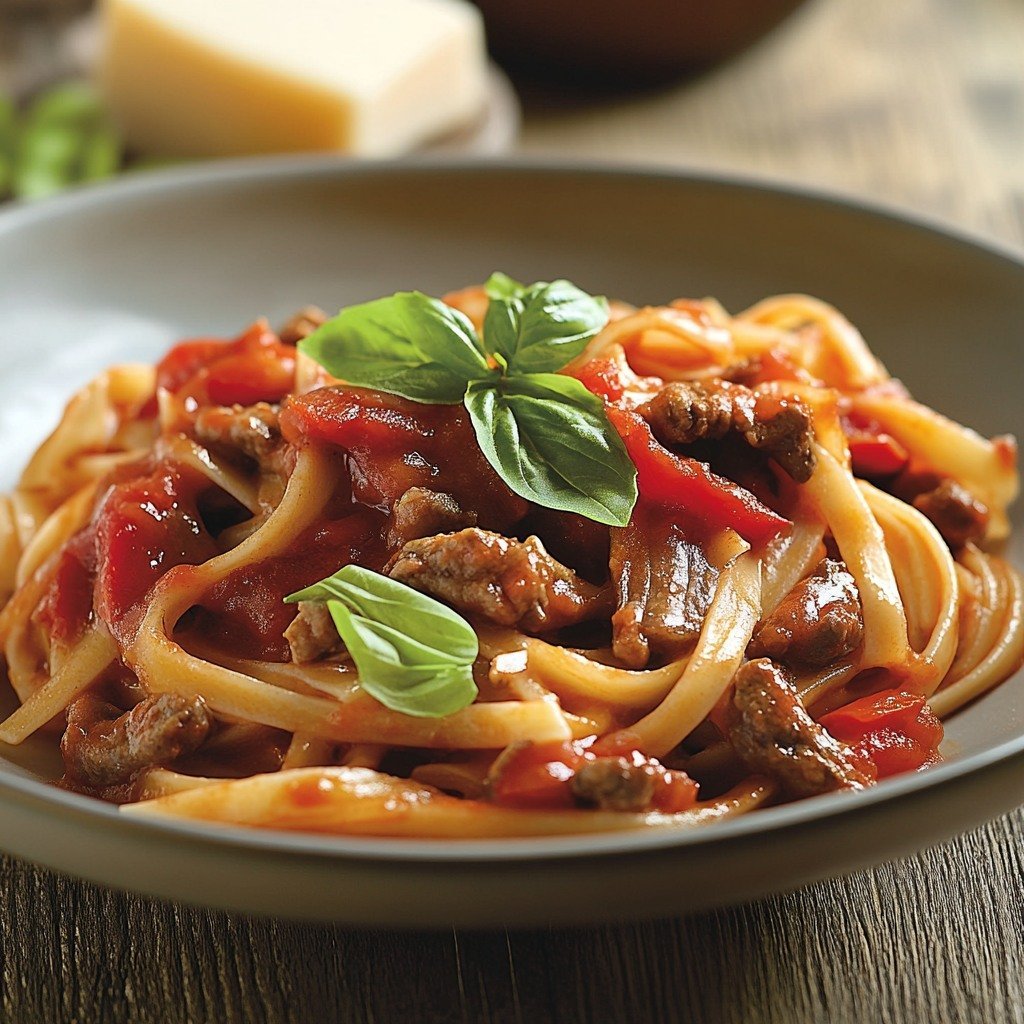 Spaghetti with Marinara Sauce