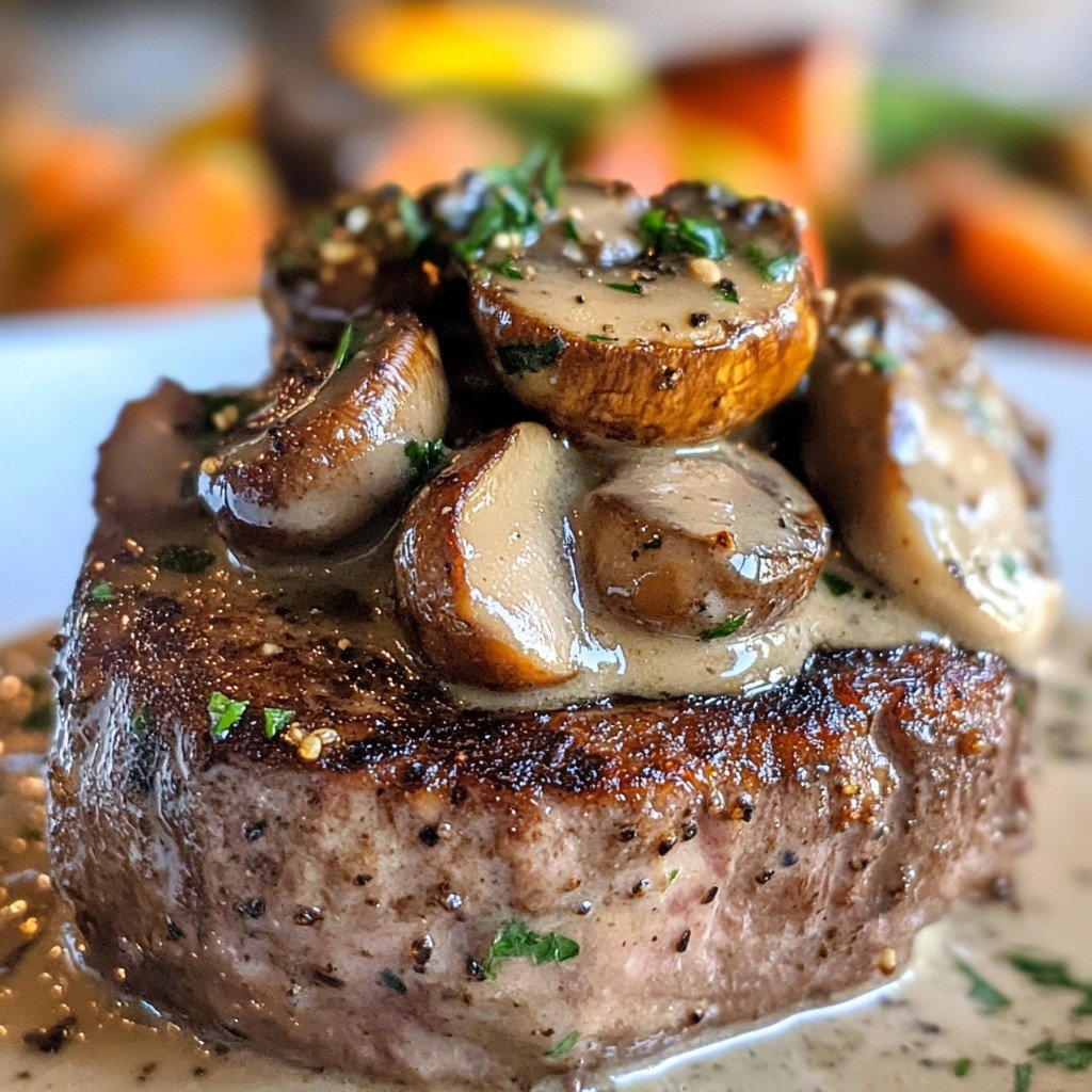 Filet Mignon with Mushroom Sauce