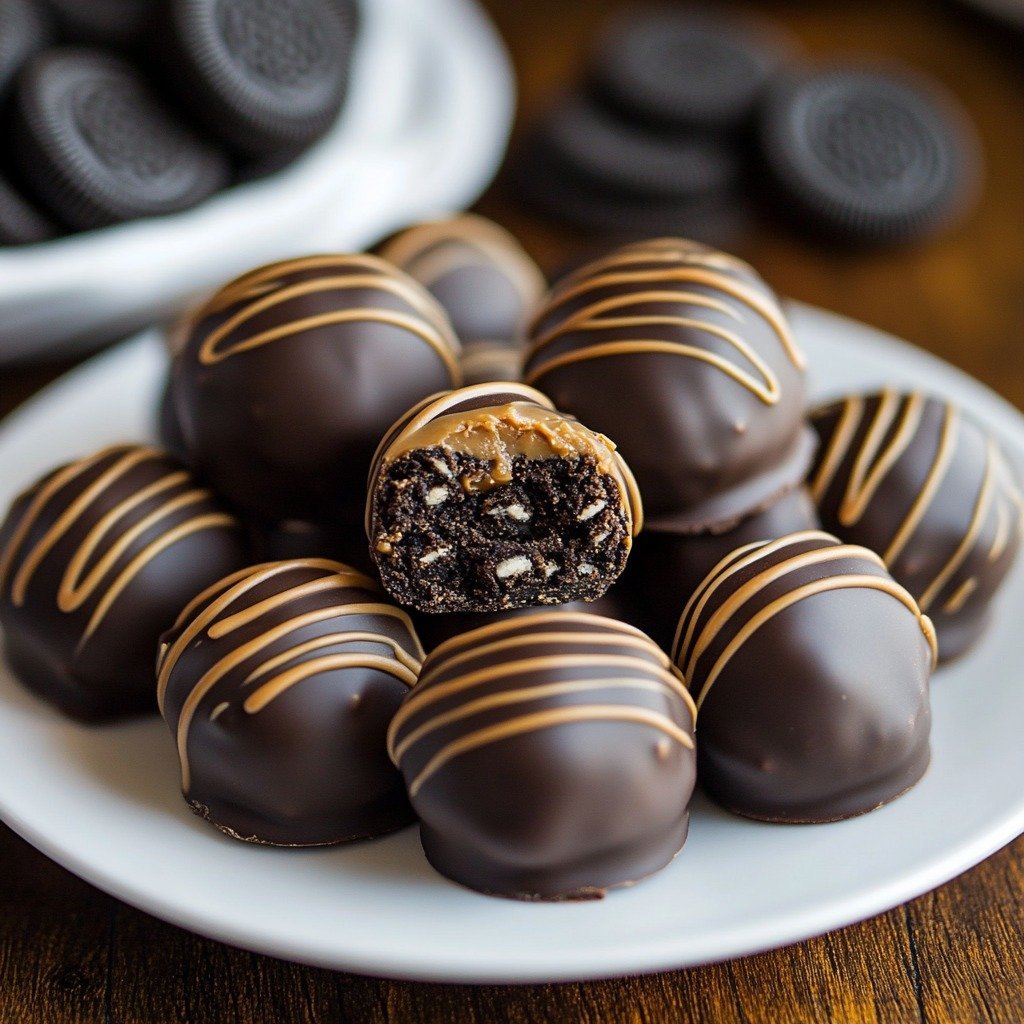 3-Ingredient Peanut Butter Oreo Cookie Balls