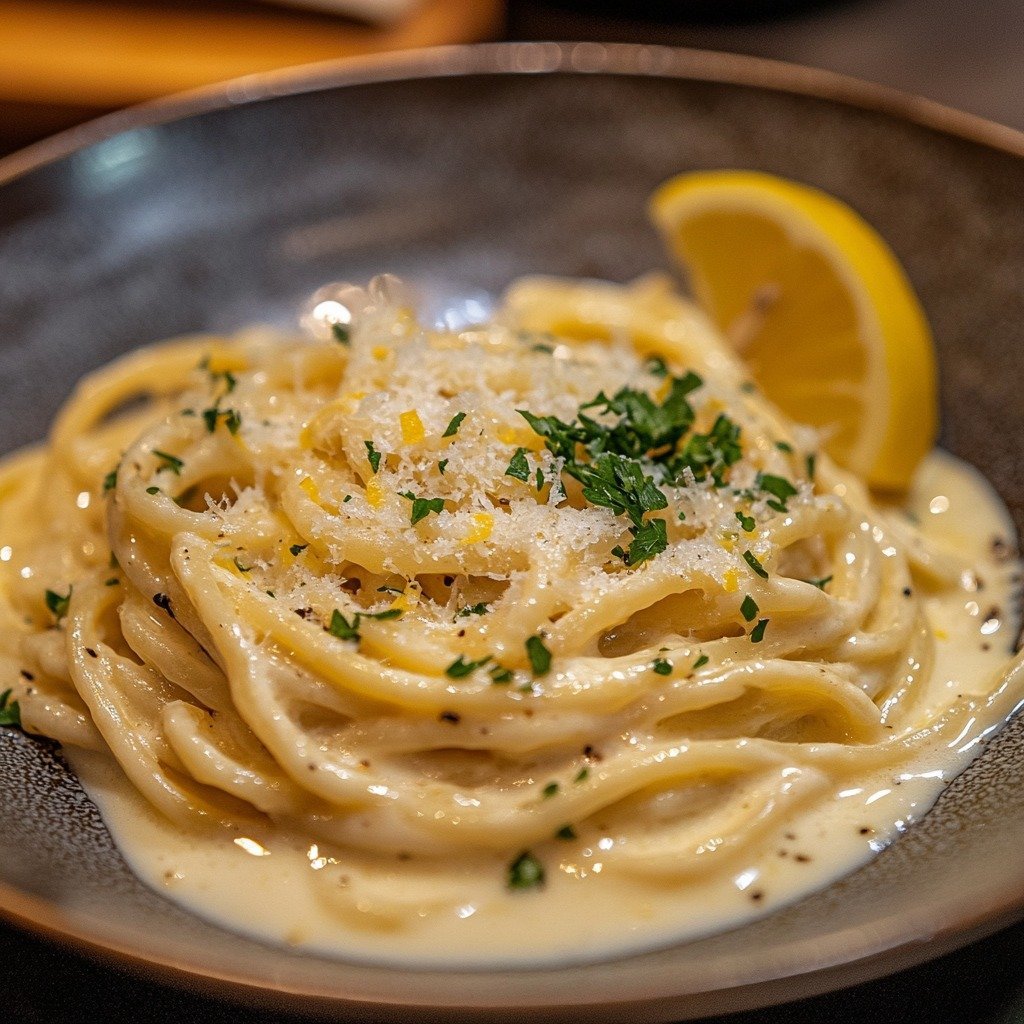 Creamy Garlic Lemon Pasta