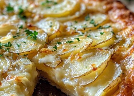 Potato Omelette Tart prepared at home with simple ingredients and clear steps.