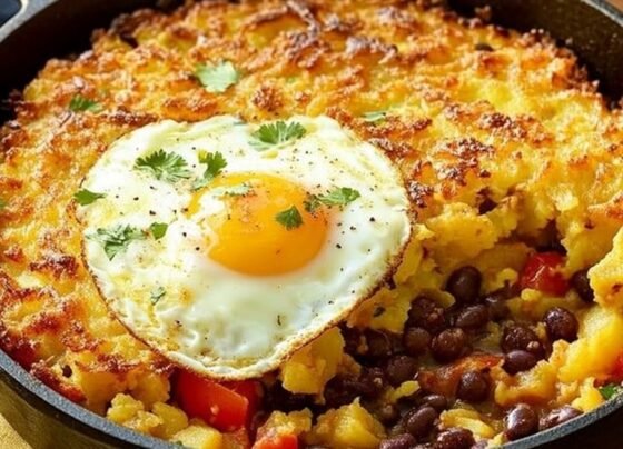 Tex-Mex Shepherd’s Pie with Sweet Potato Topping prepared at home with simple ingredients and clear steps.