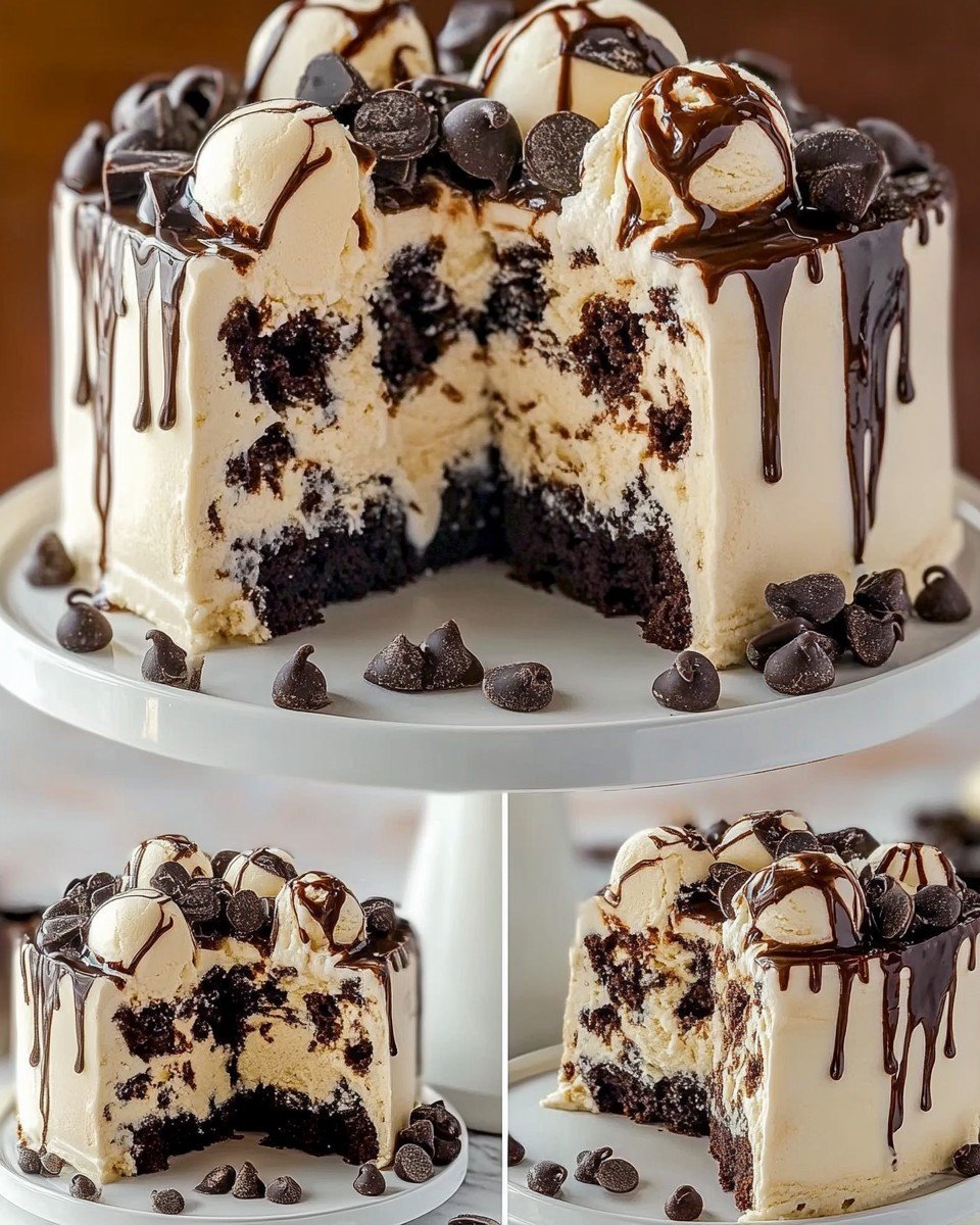 Ice crime Chocolate Overload Explosion Cake