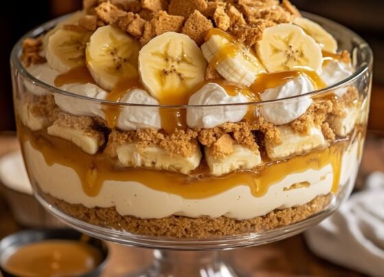 Banana Pudding Tiramisu with Caramel prepared at home with simple ingredients and clear steps.