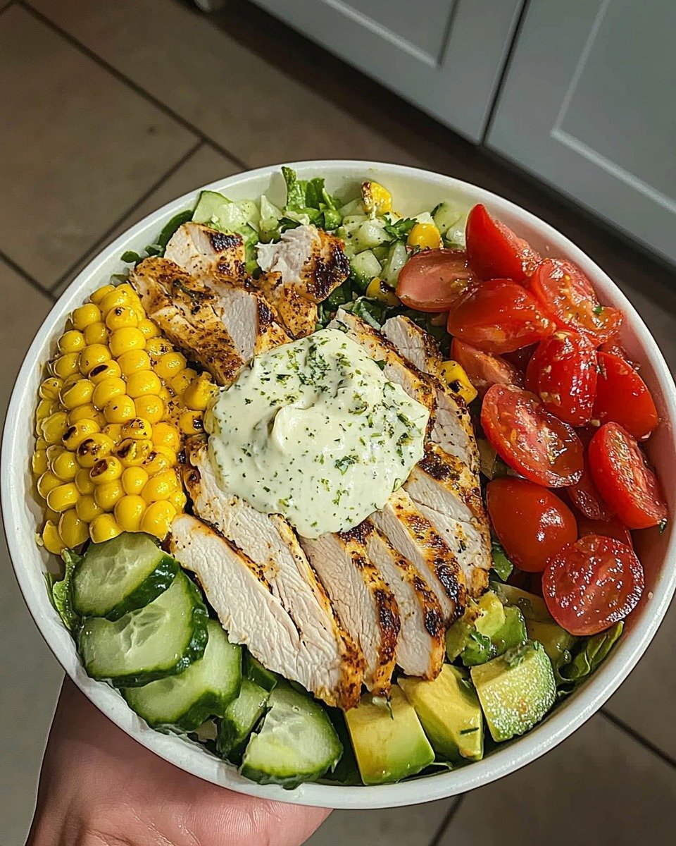 grilled chicken salad bowl