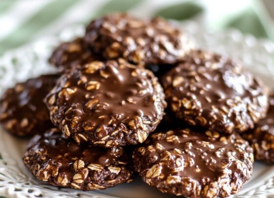 Chocolate Oatmeal No Bake Cookies prepared at home with simple ingredients and clear steps.