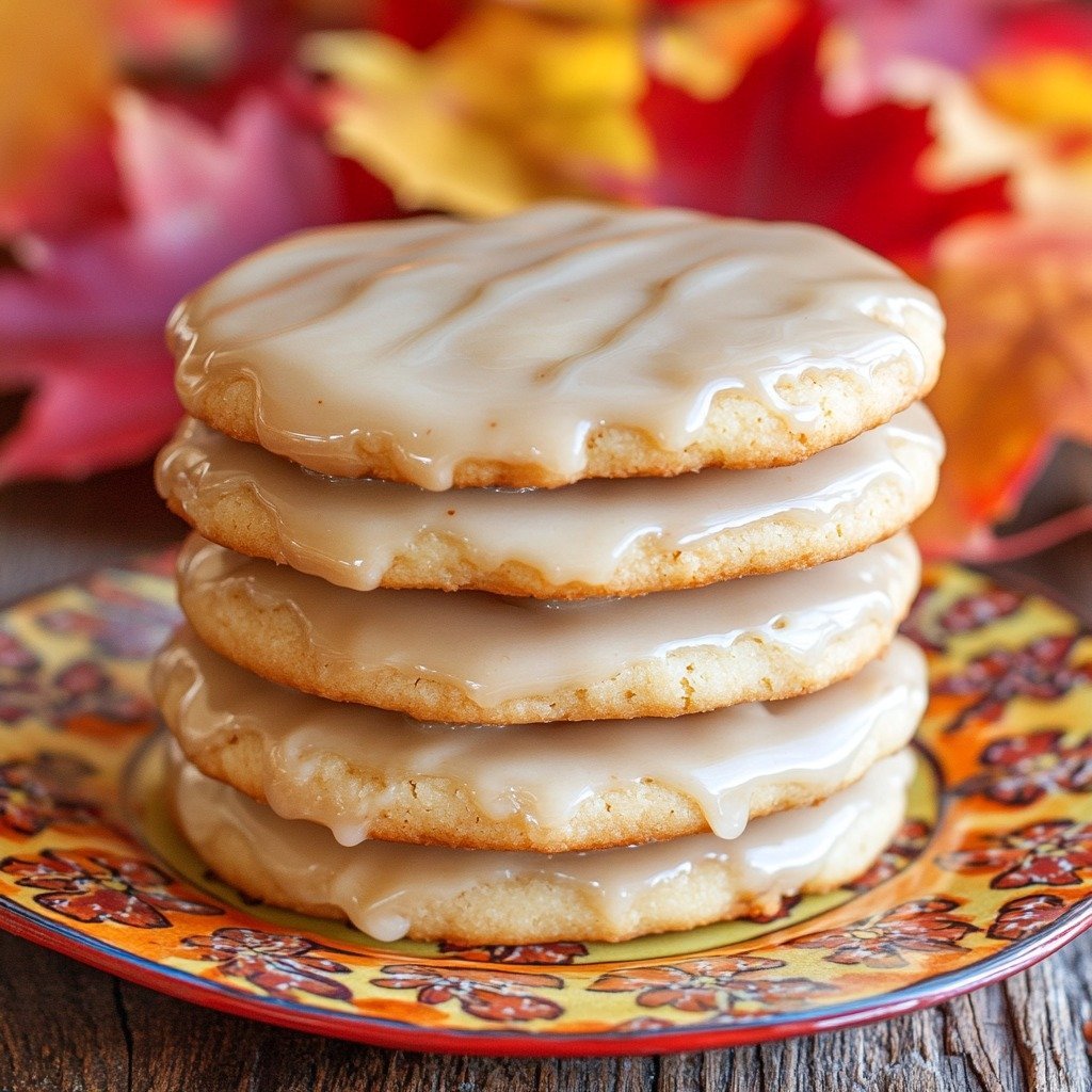 Maple Cookies with Maple Icing
