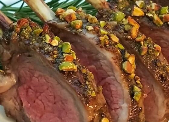 Pistachio-Crusted Rack of Lamb prepared at home with simple ingredients and clear steps.