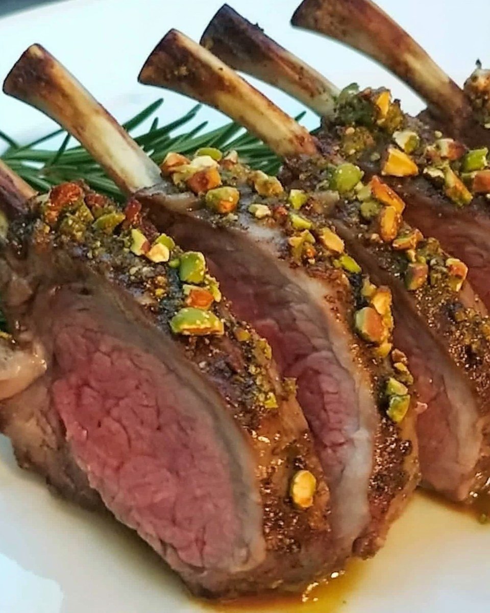 Pistachio-Crusted Rack of Lamb