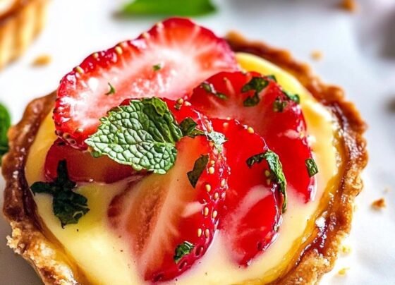 Strawberry Honey Custard Tarts with Lemon Curd prepared at home with simple ingredients and clear steps.