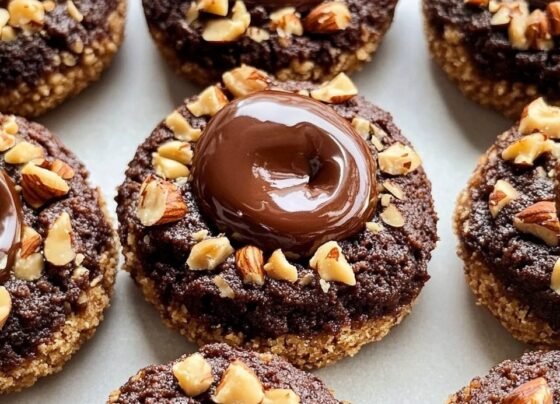 Chocolate Hazelnut Thumbprint Cookies prepared at home with simple ingredients and clear steps.