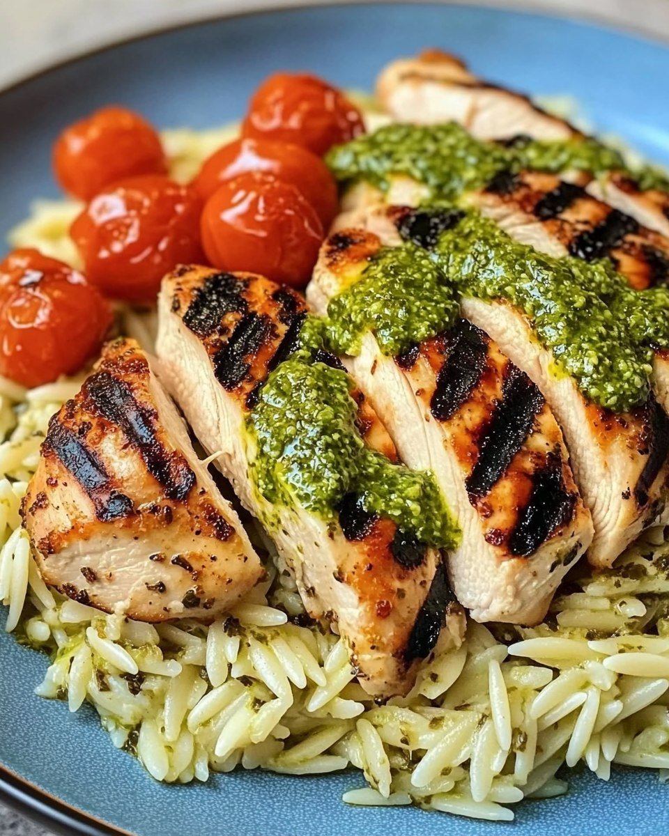Craving a Fresh, Flavorful Bite? Try This Creamy Pesto Chicken & Mozzarella Rice Bowl!