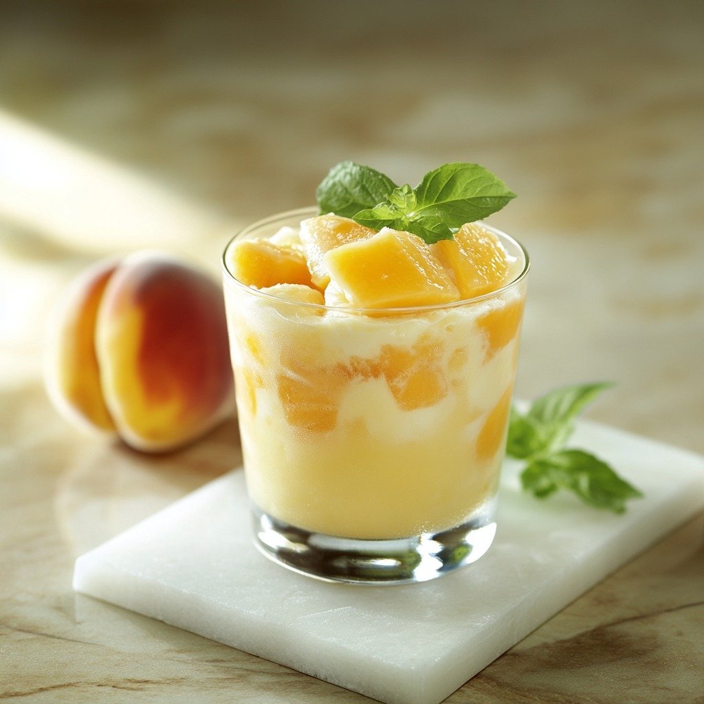 Homemade Peach Ice Cream