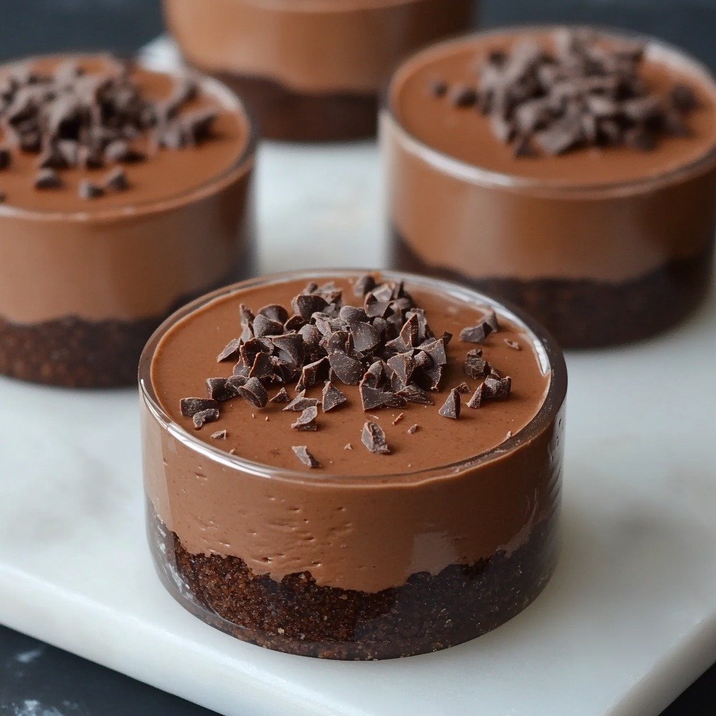 No-Bake Chocolate Mousse Cups