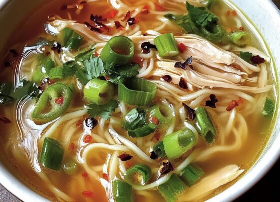 Ginger Garlic Chicken Noodle Soup prepared at home with simple ingredients and clear steps.