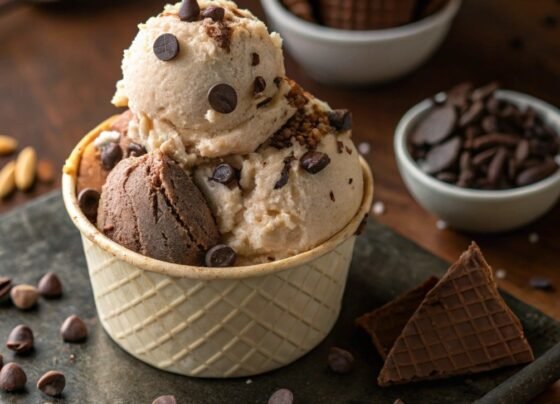 Cookie Dough Snickers & Reese’s Ice Cream prepared at home with simple ingredients and clear steps.