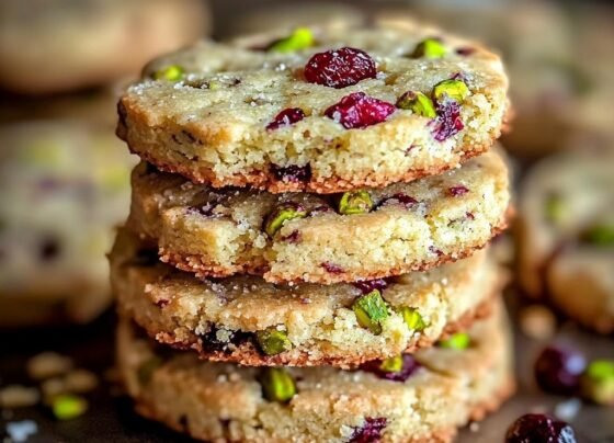 Cranberry Pistachio Shortbread Cookies prepared at home with simple ingredients and clear steps.