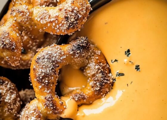 Mini Ranch Pretzels with Buffalo Cheese Sauce prepared at home with simple ingredients and clear steps.